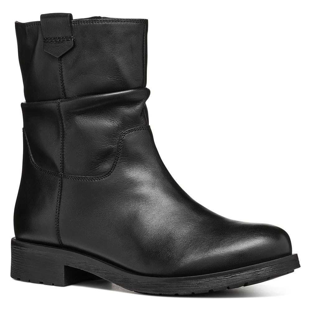 Geox Women's D Rawelle A Ankle Boot, Black, 4 UK