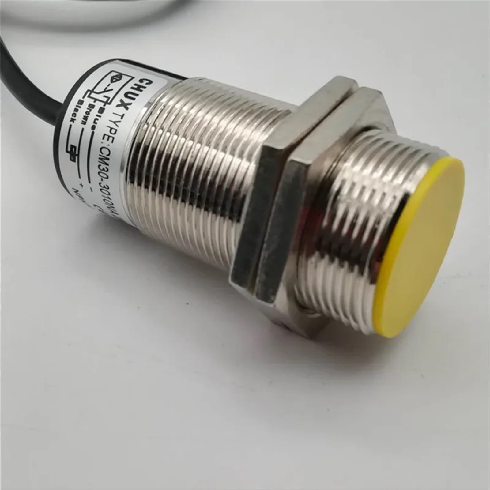 Indukcyjny przełącznik czujnika zbliżeniowego 30 mm NPN M30 NO NC DC 6-36 V 3 przewody typ cylindra 10 mm czujniki odległości wykrywania (NPN NO)