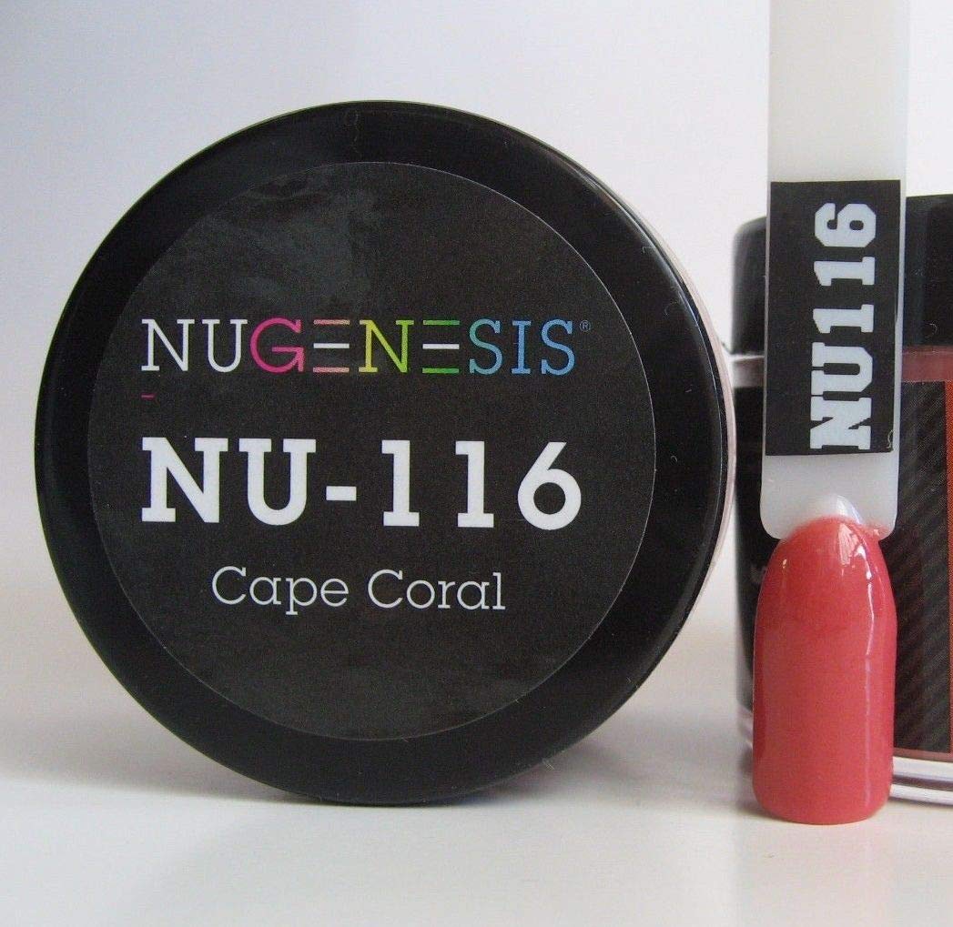 NugenesisNail Dipping Powder Color 1.5oz/43g jar - (NU116 CAPE CORAL)