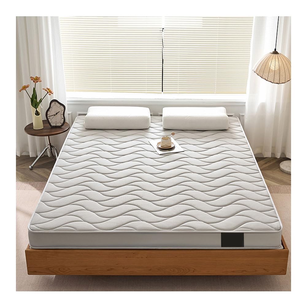 Ghygetrich Latex Mattress Topper, Mattress Topper Single Mattress Double Mattresses King Size Mattress Super King Mattress Pad Firm Double Mattress Grey 120 * 200cm