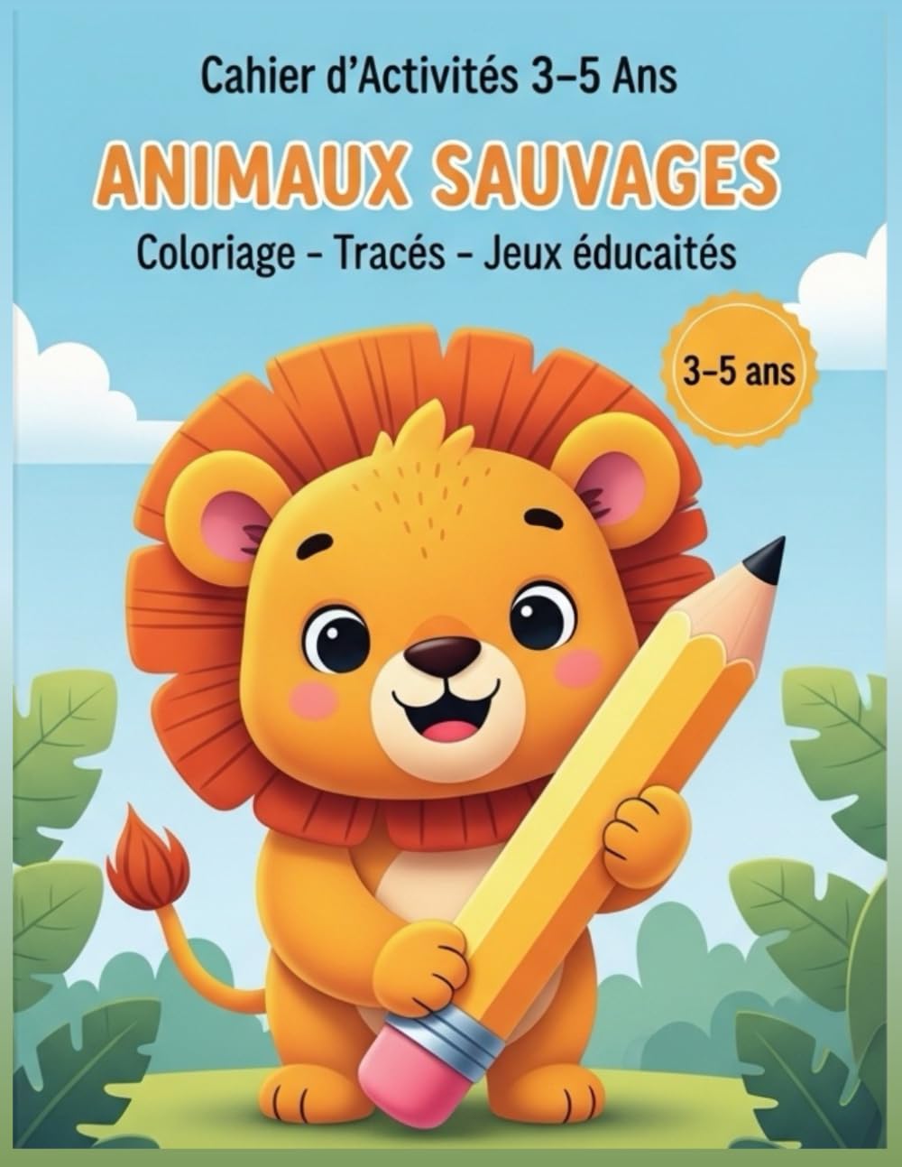 Cahier d’Activités 3–5 Ans – Animaux Sauvages : Coloriage, Tracés et Jeux Éducatifs pour la Maternelle: Cahier d’Activités 3–5 Ans – Animaux Sauvages ... Tracés et Jeux Éducatifs pour la Maternelle