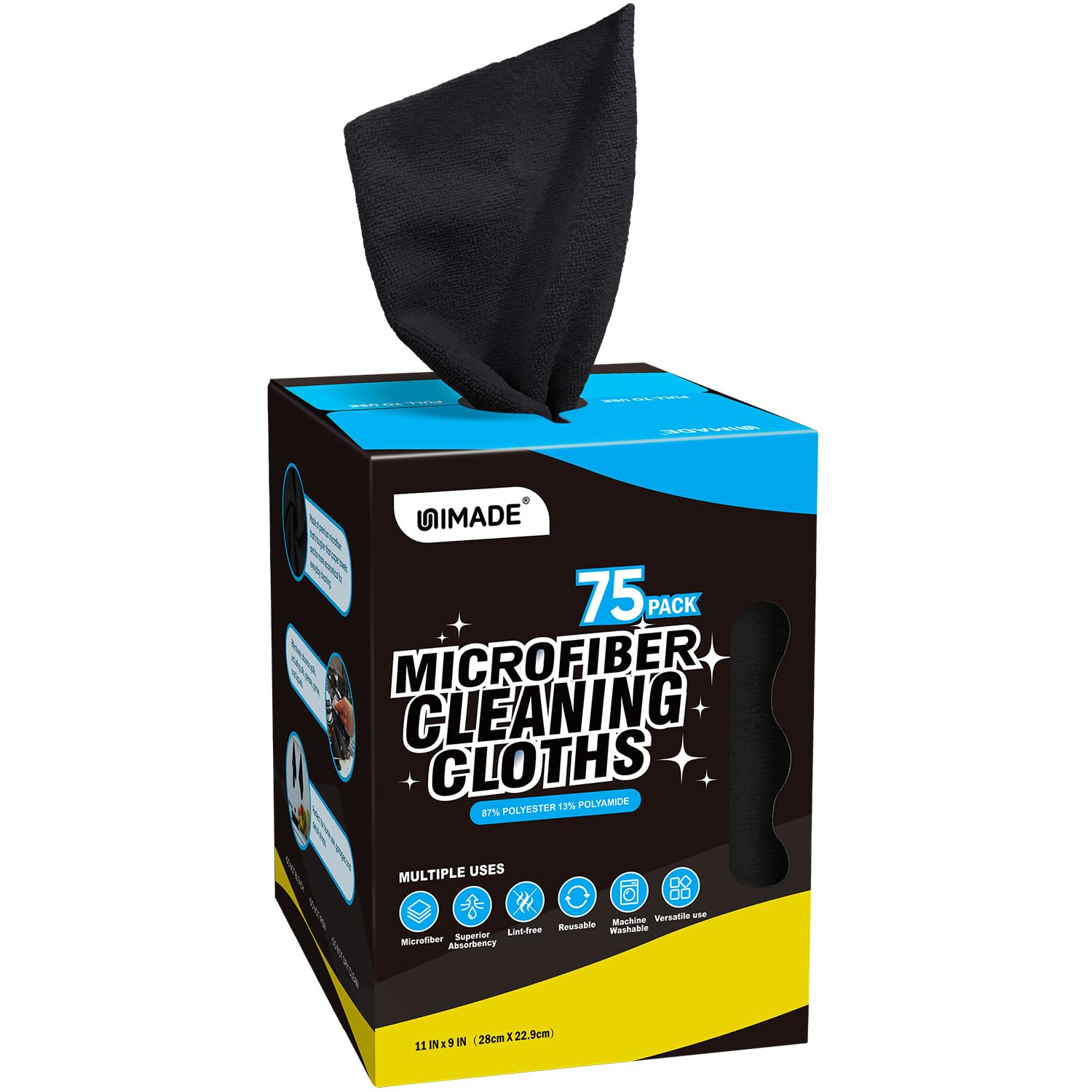 UNIMADE Microfiber Cleaning Cloth, 75 Sheets