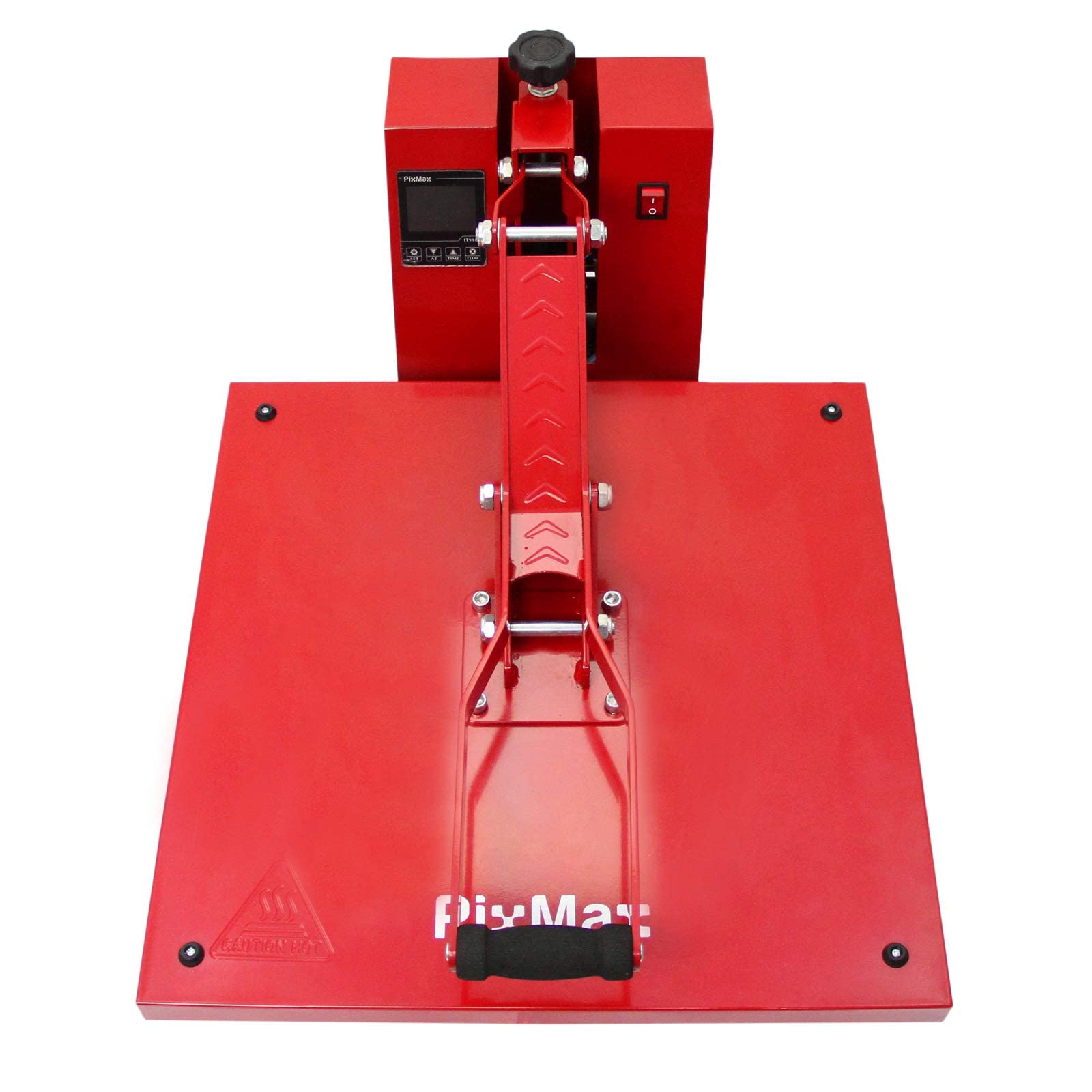 PixMax - Kit per Sublimazione Pressa a Caldo Termopressa Transfer - 38x38 & Stampante Sublimatica a Cartucce & 10 Mascherine Personalizzabili