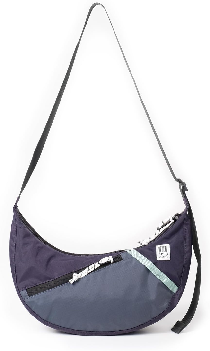 Topo Designs Moonlight Crossbody Bag, Front Pocket, Main Compartment Internal Zippered Pocket, Adjustable Shoulder Strap