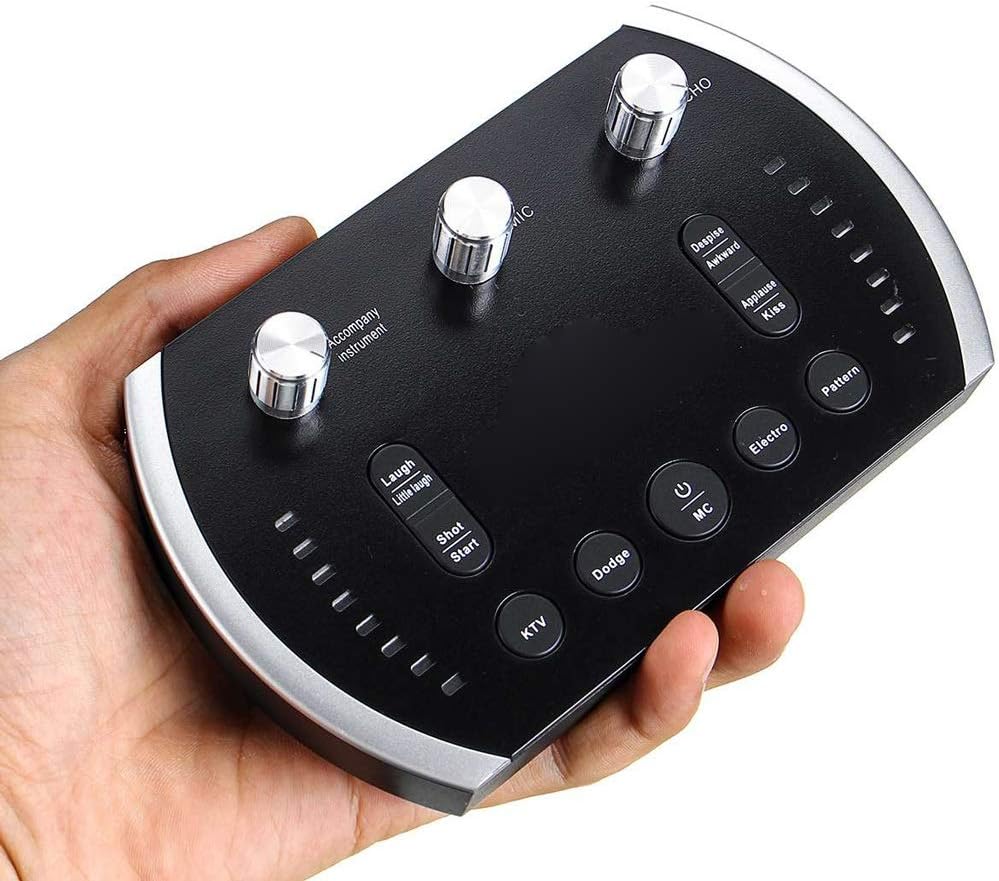 Sound Card USB Audio Interface External Internet LIve Streaming Musik Live Applicable or Recording Microphone Guitar Rnchor