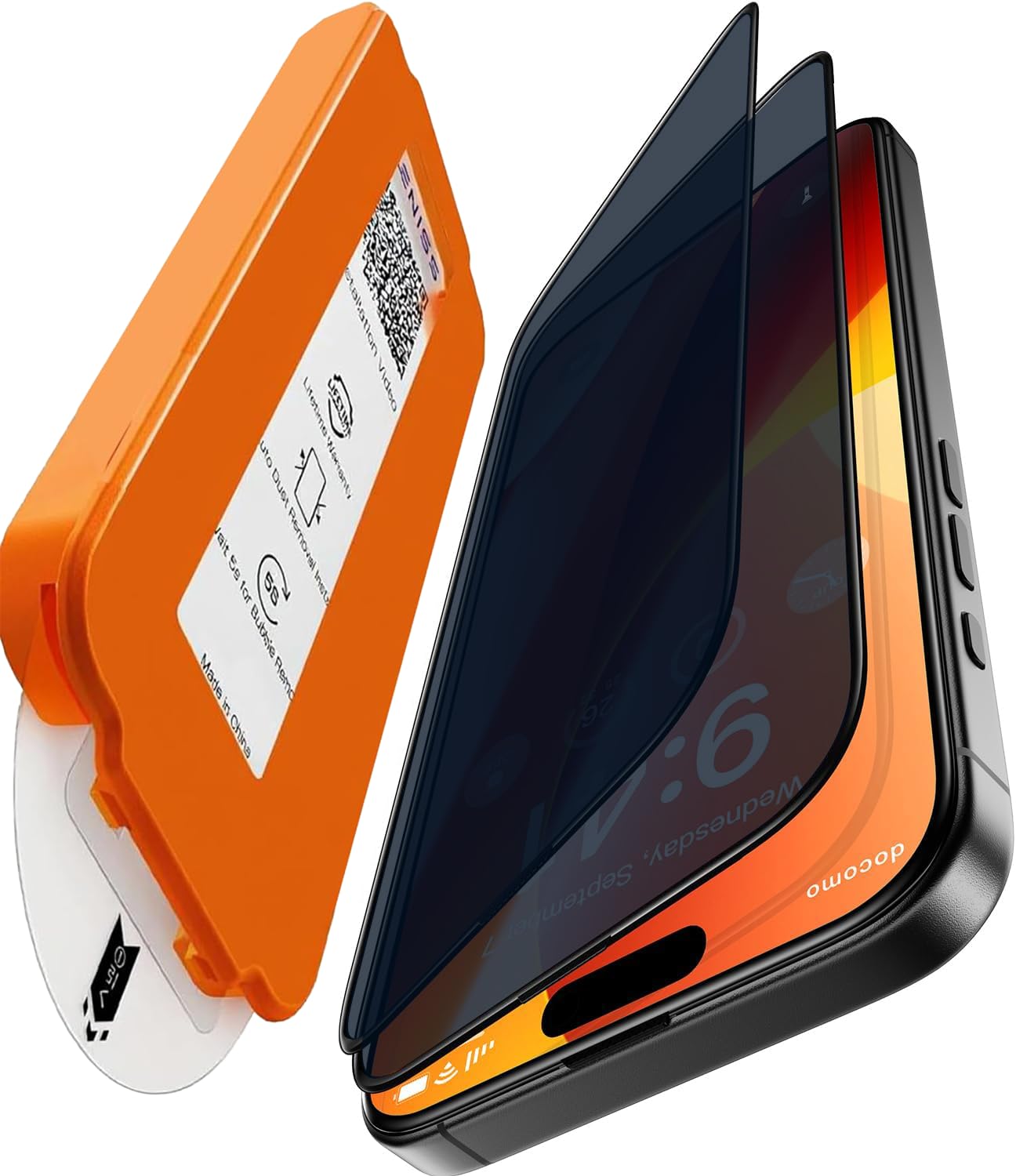 Mr.Shield PRO-GLAZ Privacy Tempered Glass Screen Protector Guard Compatible For iPhone 17 Pro – 1 Pack