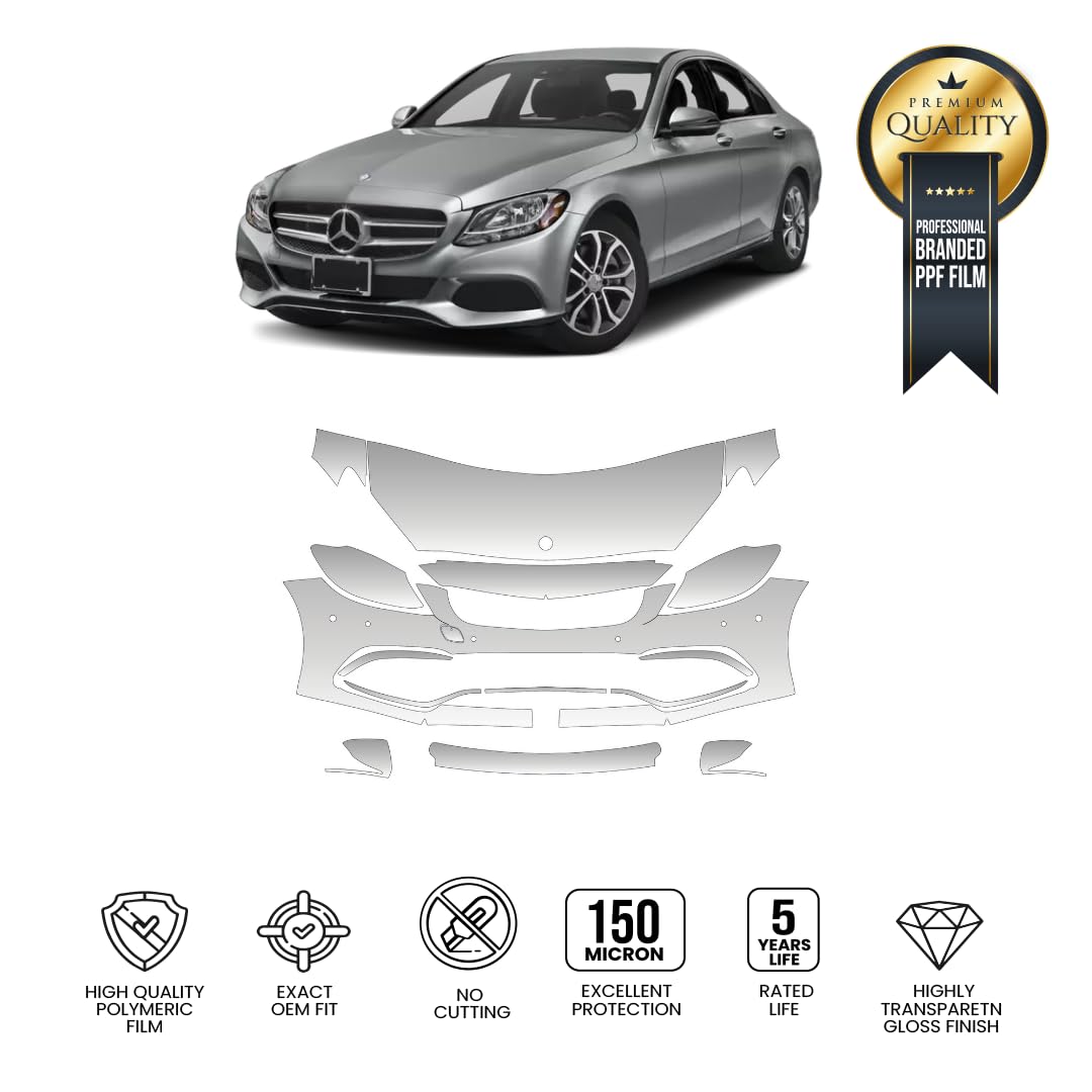 PPF Vinyl / Vinyl Protector / Pre-Cut PPF STAR SAM Car Szablony Kompatybilny z Mercedes Benz C Class AMG 63 2015