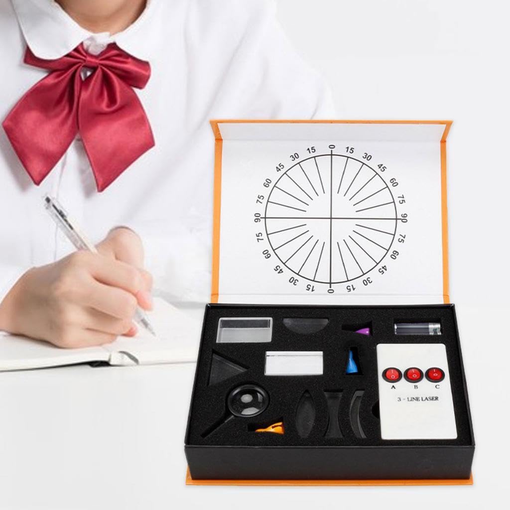 Il set di esperimenti sulla rifrazione e la riflessione della luce supporta la crescita educativa rispondendo alle menti curiose dei bambini. Kit di