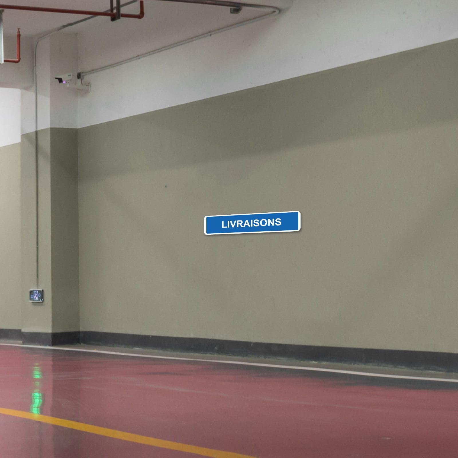 Panneau de signalisation pour parking · Livraisons - 48 x 10 cm