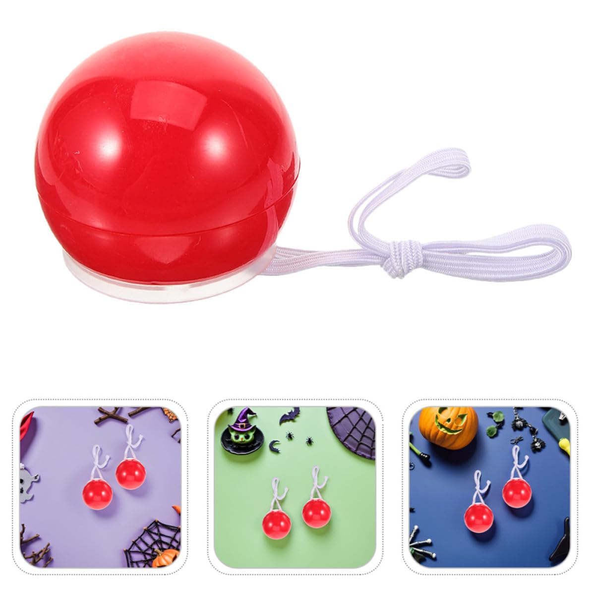 COHEALI 15 Pezzi Naso da Clown Rosso Lampeggiante in Plastica per Costume Design Unico, Facile da Usare senza Batterie Aggiuntive, per Performance Teatrali e Feste