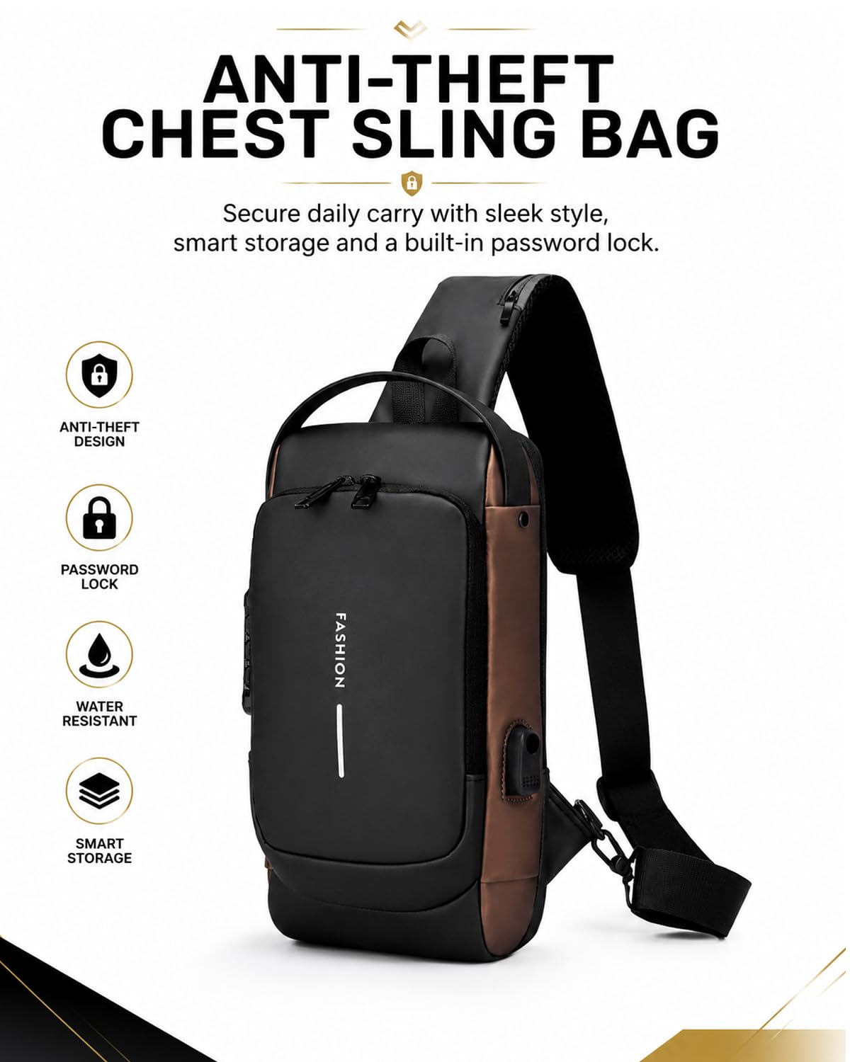 Sling Rucksack Sling Bag Schulterrucksack Umhängetasche Verstellbarer Rucksackgurt Wandern Brust Rucksack für Herren und Damen