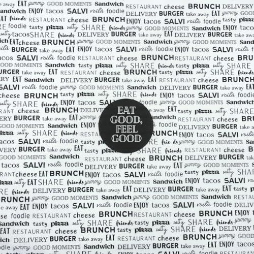 Papel alimentario antigrasa para envolver alimentos - 29 x 30cm - pack 500uds - Pergamino - Parafina - Excelente barrera a la grasa y humedad - Ideal para hamburguesas, bocadillos, etc.