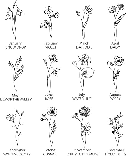 Miniatura 7 de Espejo de flores de cumpleaños con nombre personalizado, luz LED, letreros de neón personalizados con luces LED, letrero de nombre personalizado