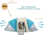 PORT ATLAS Expandable Cat Carrier Backpack, Airline Approved Lightweight & Durable Pet Travel Bag for Cats and Small Dogs up to 20 lbs, Breathable Mesh Design Converts into Tent-Style Zone