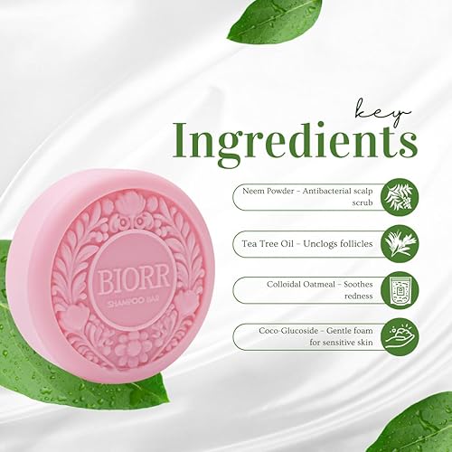 Miniatura 4 de BIORR Barra de champú anticaspa Harmony's Touch  Luxe Floral-Woody Scent, cuidado del cuero cabelludo y limpieza suave para hombres y mujeres