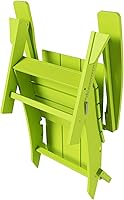 Vista 7 de WestinTrends Ashore Modern - Silla plegable Adirondack para exteriores (juego de 2), color lima