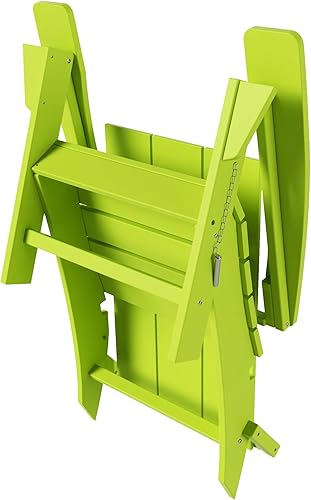 Miniatura 7 de WestinTrends Ashore Modern - Silla plegable Adirondack para exteriores (juego de 2), color lima