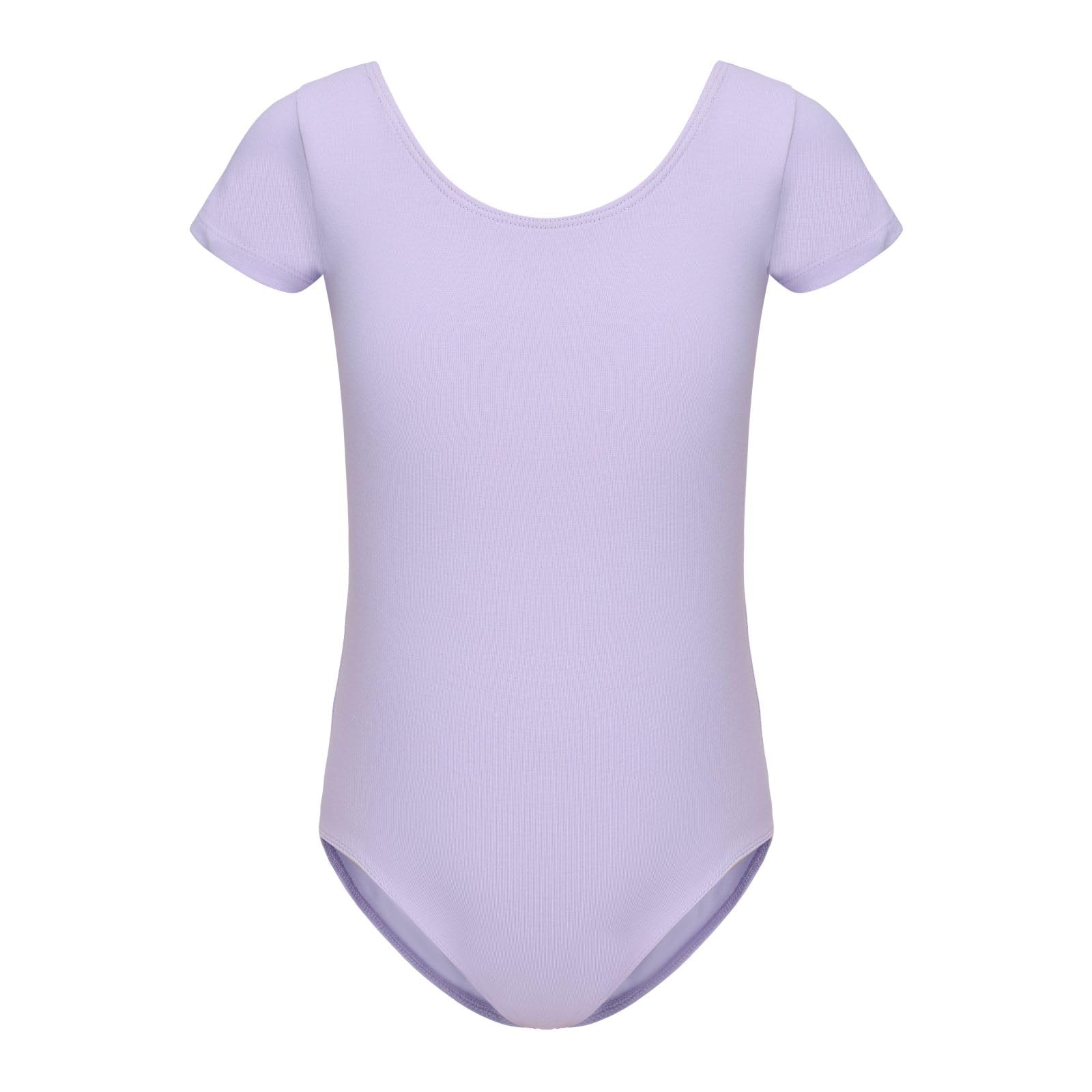 HIPPOSEUS Maillot de Ballet Danza para Niña Mangas Corta Ballet Body Leotardos Danza Clásico Gimnasia Ritmica, AM0019DX — view 8