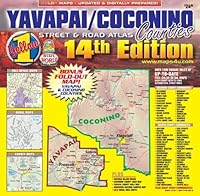 Yavapai & Coconino Counties Standard Edition Street & Road Atlas (Yellow1) 1934839027 Book Cover