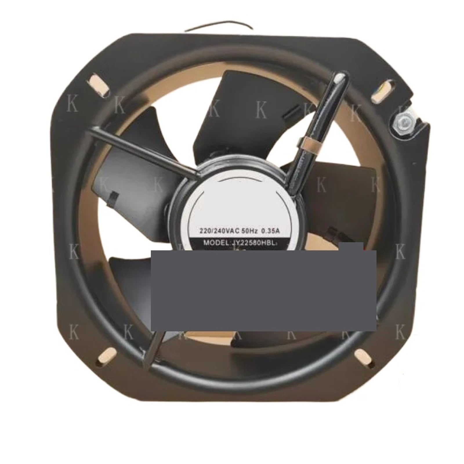 BRODEFUP JY22580HBL2 220V/240VAC 0.35A Metal Axial Cooling Fan