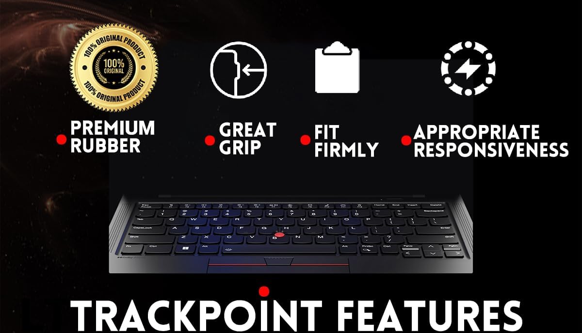 LeFix 3 x Replacements for Super Low Profile Trackpoint Lenovo Thinkpad X1 Carbon 4th 5th 6th Gen|X1 Yoga 1st 2nd 3rd Gen,X13 Yoga Gen 1|X395,X390,X280|X13 AMD Gen 1,X1 Extreme Gen 2,X1 Extreme|
