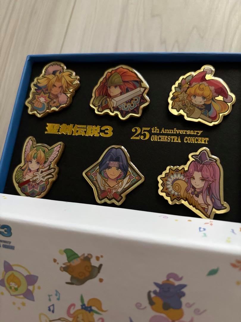 聖剣伝説3 25thアニバーサリー オーケストラ ピンバッジ 未使用】 聖剣