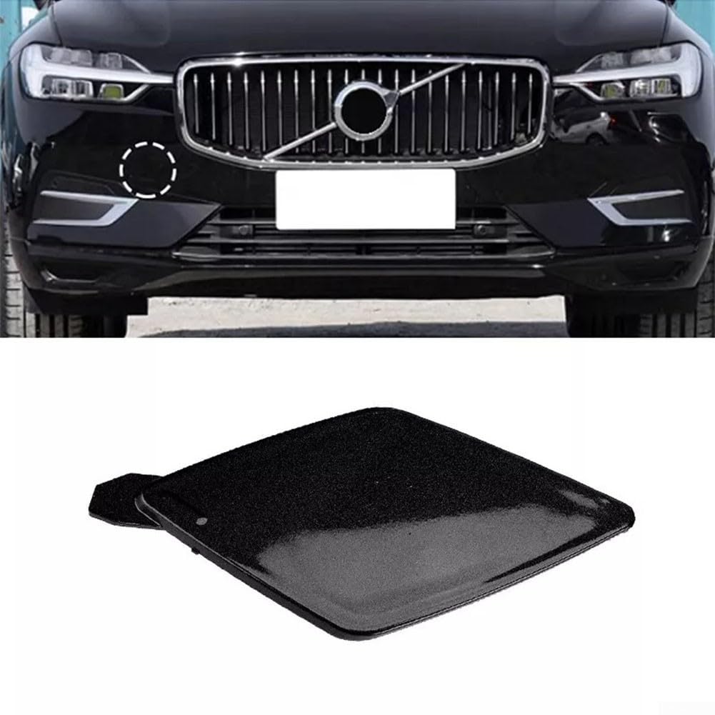 Osłona oka holowniczego przedniego zderzaka samochodu, osłona haka holowniczego przedniego zderzaka, kapturek oka holowniczego pasuje do Volvo XC60 2018-2021, zastępuje 39846406 (czarny)