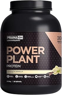 PranaON Power Plant Protein French Vanilla Flavour Supplement 2.5 kg