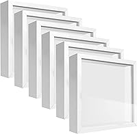 Vista 37 de Caja expositora de 8 x 8 pulgadas con calcomanías de letras, vitrina para recuerdos, artículos de bebé, recuerdos de boda, manualidades, boletos