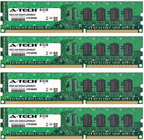 A-Tech 16GB KIT (4 x 4GB) For EVGA P55 Series P55 (132-LF-E655-KR) Classified 200 Classified 200 (160-LF-E659-KR) FTW FTW (132-LF-E657-KR) FTW 200 FTW 2. DIMM DDR3 NON-ECC PC3-10600 1333MHz RAM Memory