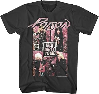 American Classics Poison Talk Dirty to Me T Shirt Vintage Style Smoke