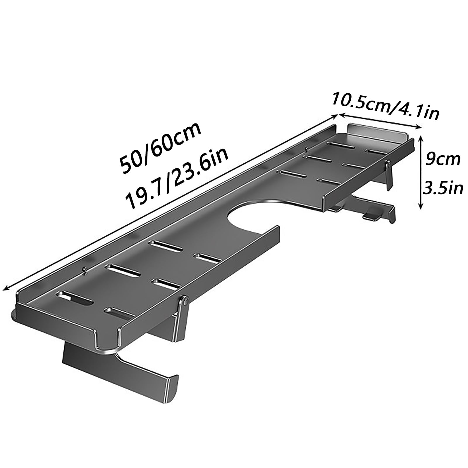 Waschbeckenablage Ohne Bohren, Bad Ablage Über Waschbecken, Klappbare Standfüße, Keine Montage Erforderlich, für Badezimmer und Küche(60cm/23.6in)