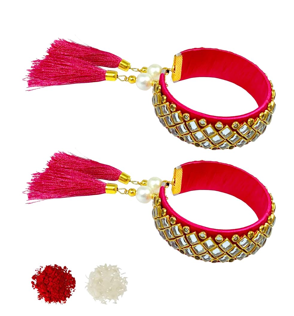Sesonby Set Of 2 Bhabhi Rakhi For Sister Rakhi For Girls Rakhi | rakhi for sister in law | rakhi combo Rakhi Hanging chuda rakhi | Bhabhi Rakhi Wrist Band #K-99-Two (B0D46RF8SG) Amazon Price History, Amazon Price Tracker