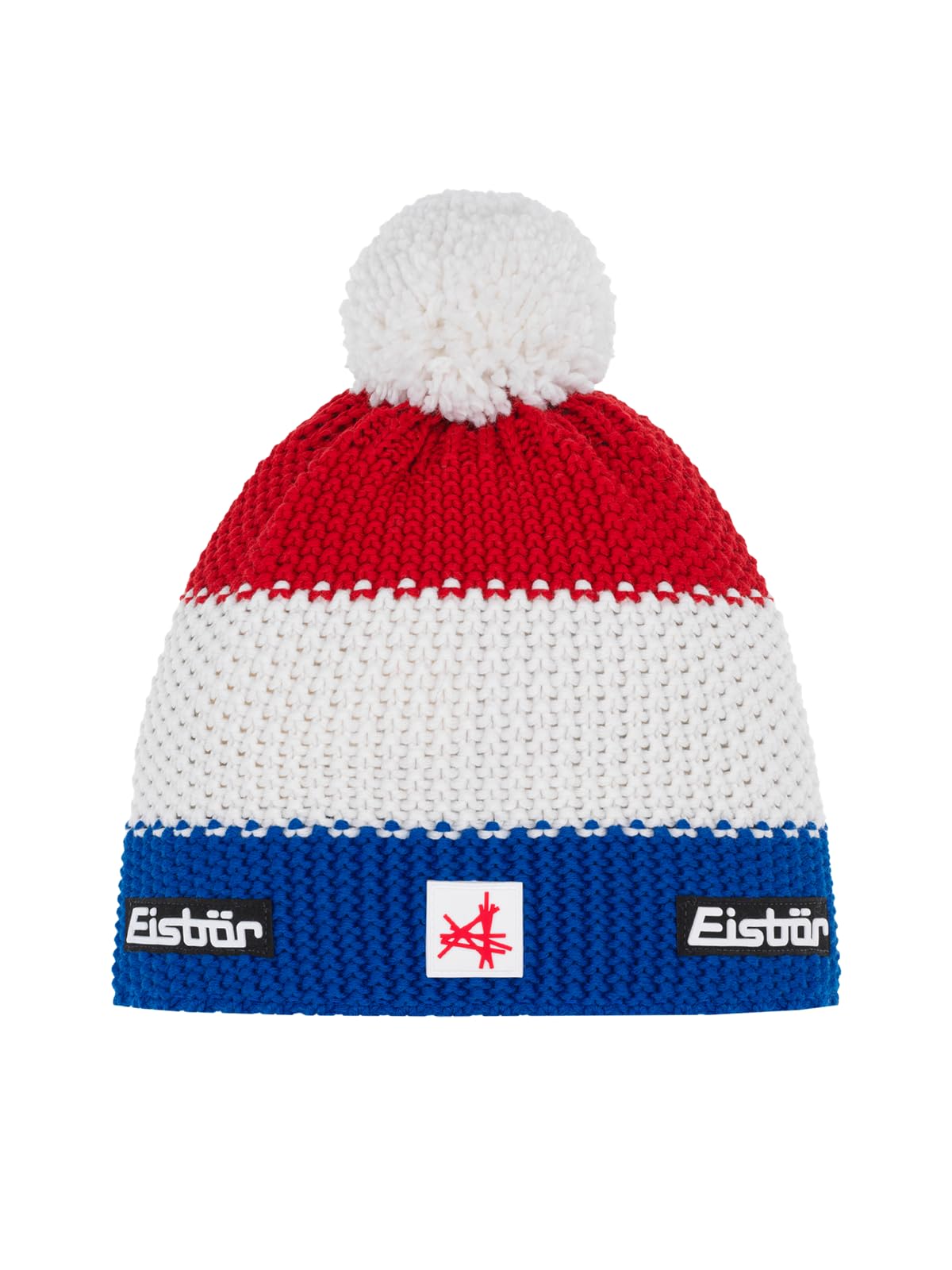 Eisbär Mütze Herren & Damen Star Pompon Ski Austria - Merino Wintermütze Unisex mit Fleece schützt vor Kälte und Wind - Bommelmütze atmungsaktiv elastisch Haube aus Österreich