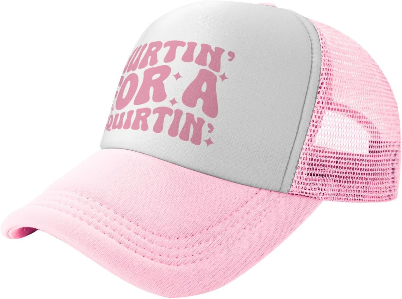 Funny Trucker Hats for Women: Inappropriate Adult Humor Gag,for Bachelorette & Girls Trips | Trendy Pink Summer Caps image 2