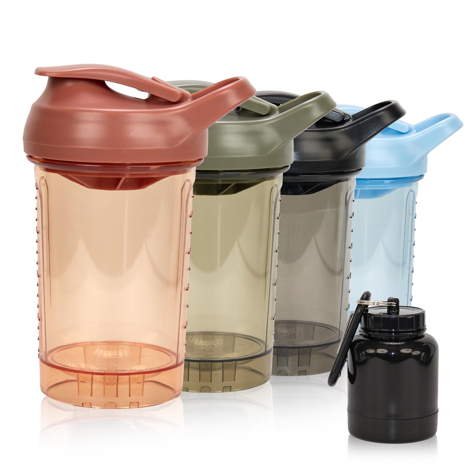 Protein Shaker Bottle 20oz, Leakproof Protein Shaker Cups for Gym, Fitness & Supplements, PETG Material(1 Pack, Blue) — Amazon image 12