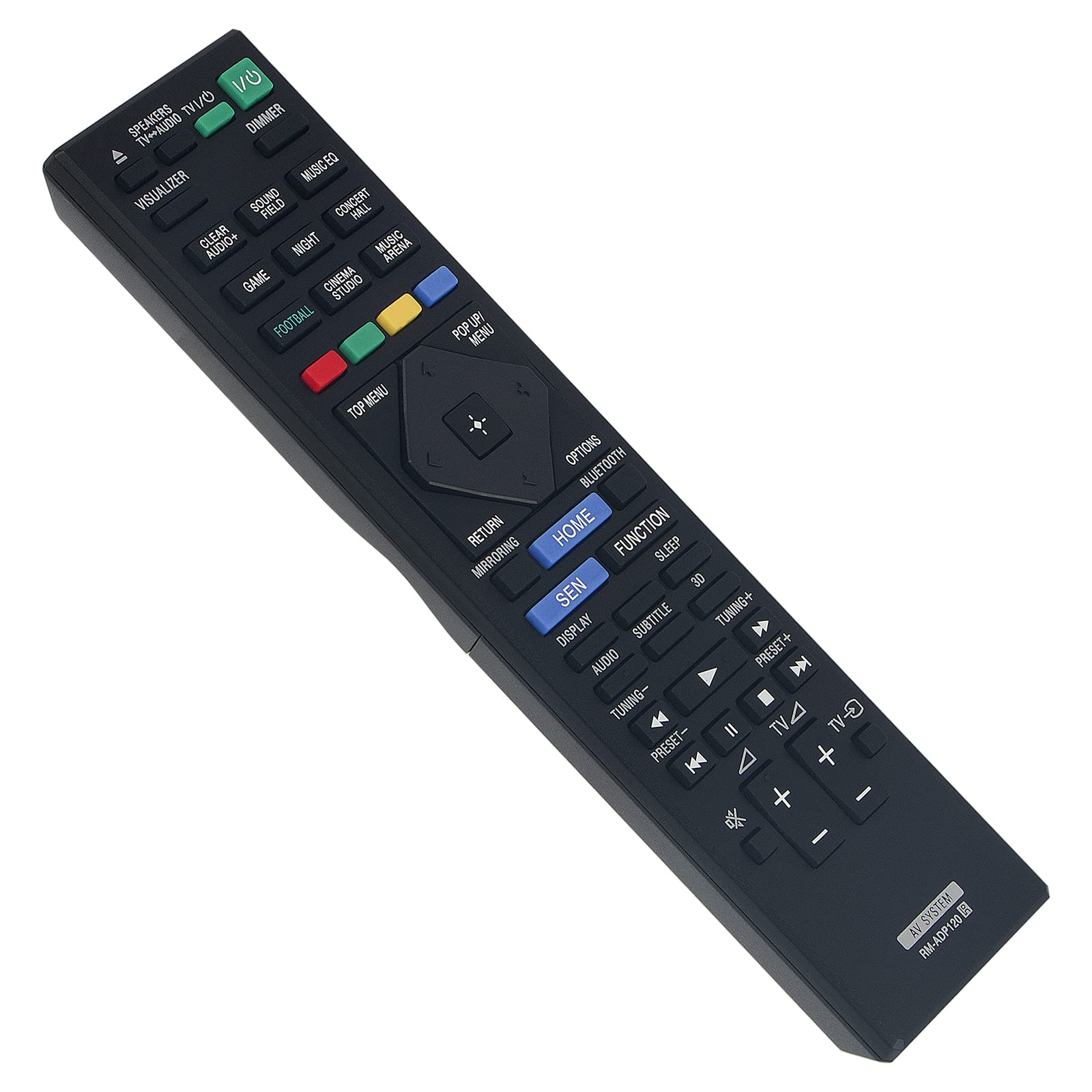 RM-ADP120 Replace Remote Control Fit for Sony Blu-ray Disc DVD Receiver HBD-N9200W, HBD-N7200W, HBD-N5200W,SS-WSB126, SS-TSB138, SS-TSB133, SS-CTB125,
