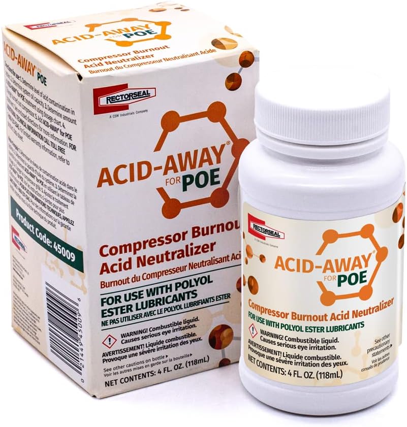 RectorSeal Acid Away 45009 Acid Buildup Remover, Easy Application, HVAC, 4 oz.