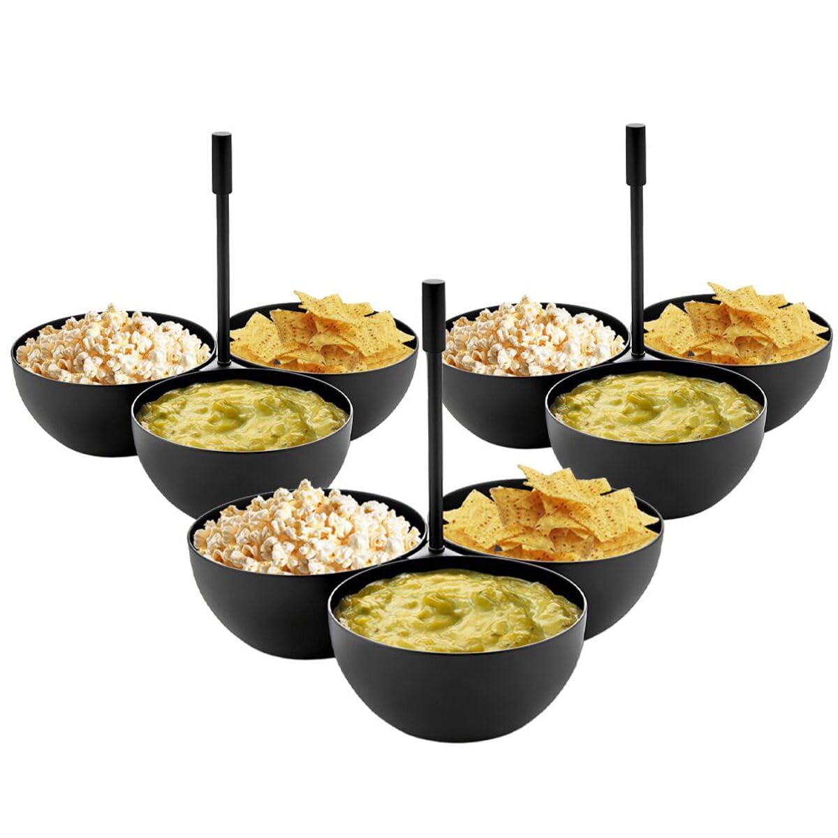 GGM Gastro | RSBVA3 | (3 Stück) Snack Schalen 3er Set - Schwarz