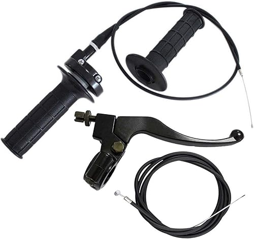 LIYYOO Cable del acelerador, acelerador giratorio, palanca de freno derecha y mango, cable de freno, para mini bicicleta XR80 XR100 CRF70 CRF80