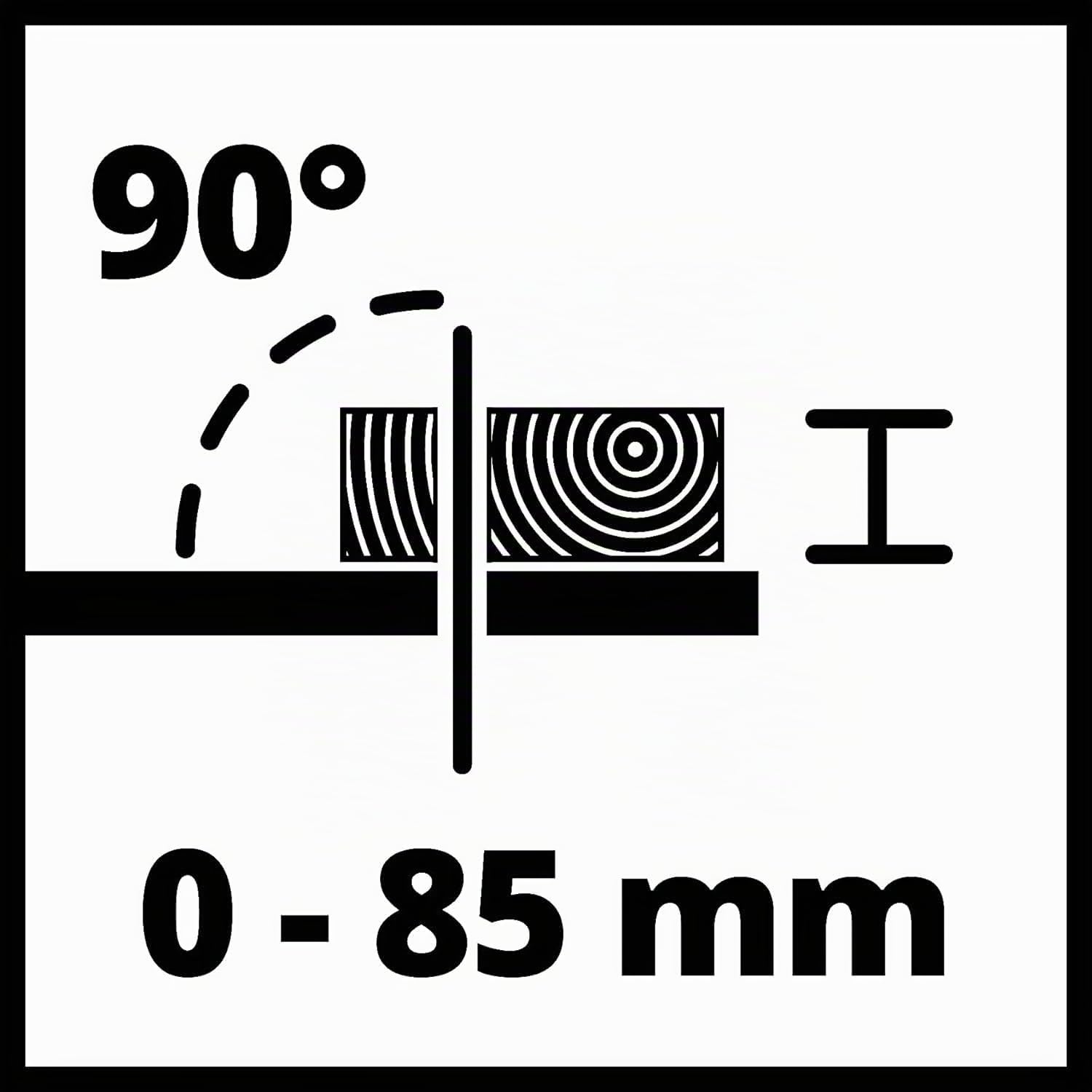 Einhell Tischkreissäge TC-TS 2025/3 eco (2000 W, 85 mm Schnitthöhe, Ø 250 mm Sägeblatt, Winkelanschlag, Parallelanschlag, Absauganschluss, inkl. Präzisionssägeblatt)