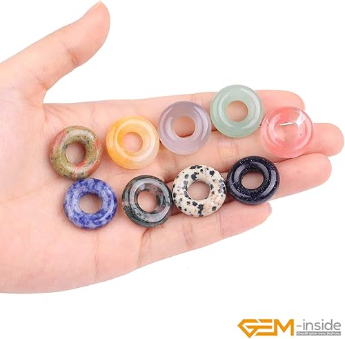 Miniatura 7 de GEM-Inisde - 3 piedras preciosas de jade de aventurina verde natural de 0.787 pulgadas (0.787 in), guasha semipreciosa, cuentas para hacer joyas,