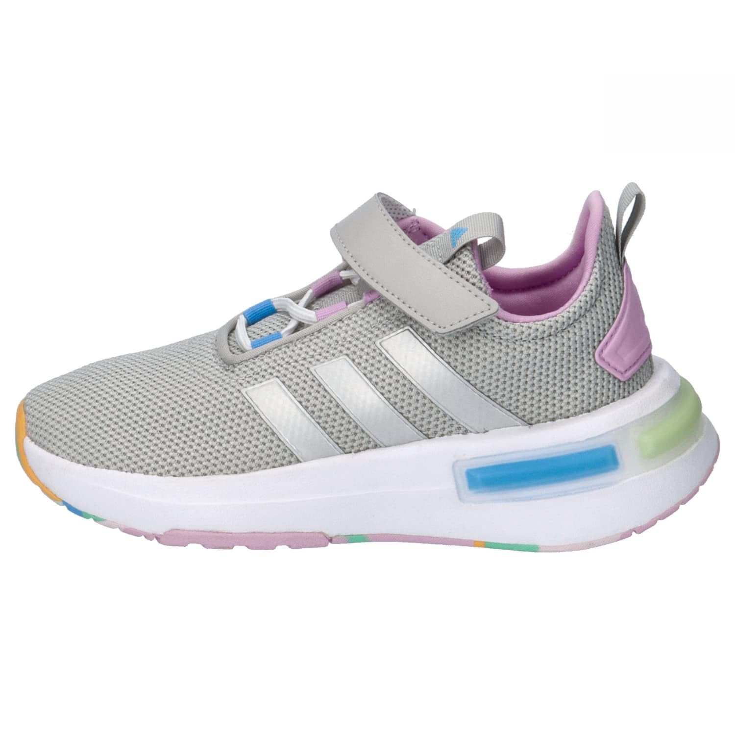 adidas Uniseks - dzieci Racer TR23 Hook and Loop Shoes Kids, grey two/silver met/lilac, 28 EU
