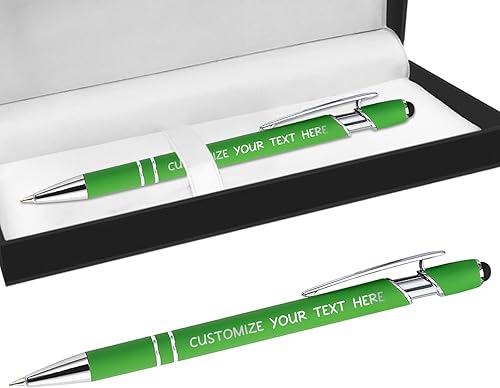 1 bolígrafo personalizado con lápiz capacitivo, bolígrafos personalizados con grabado gratuito, bolígrafos personalizados con mensaje de texto de