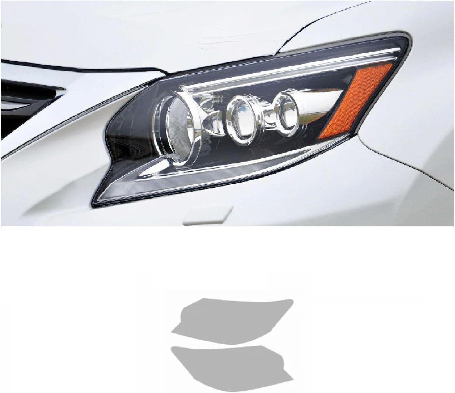 SamLng Car Front Light Film for Lexus GX460 2014 2015 2016 2017 2018 2019 2020 Car Headlight Film Front Light Transparent Blackened Moulding Vinyl Protection Sticker Car Light Film