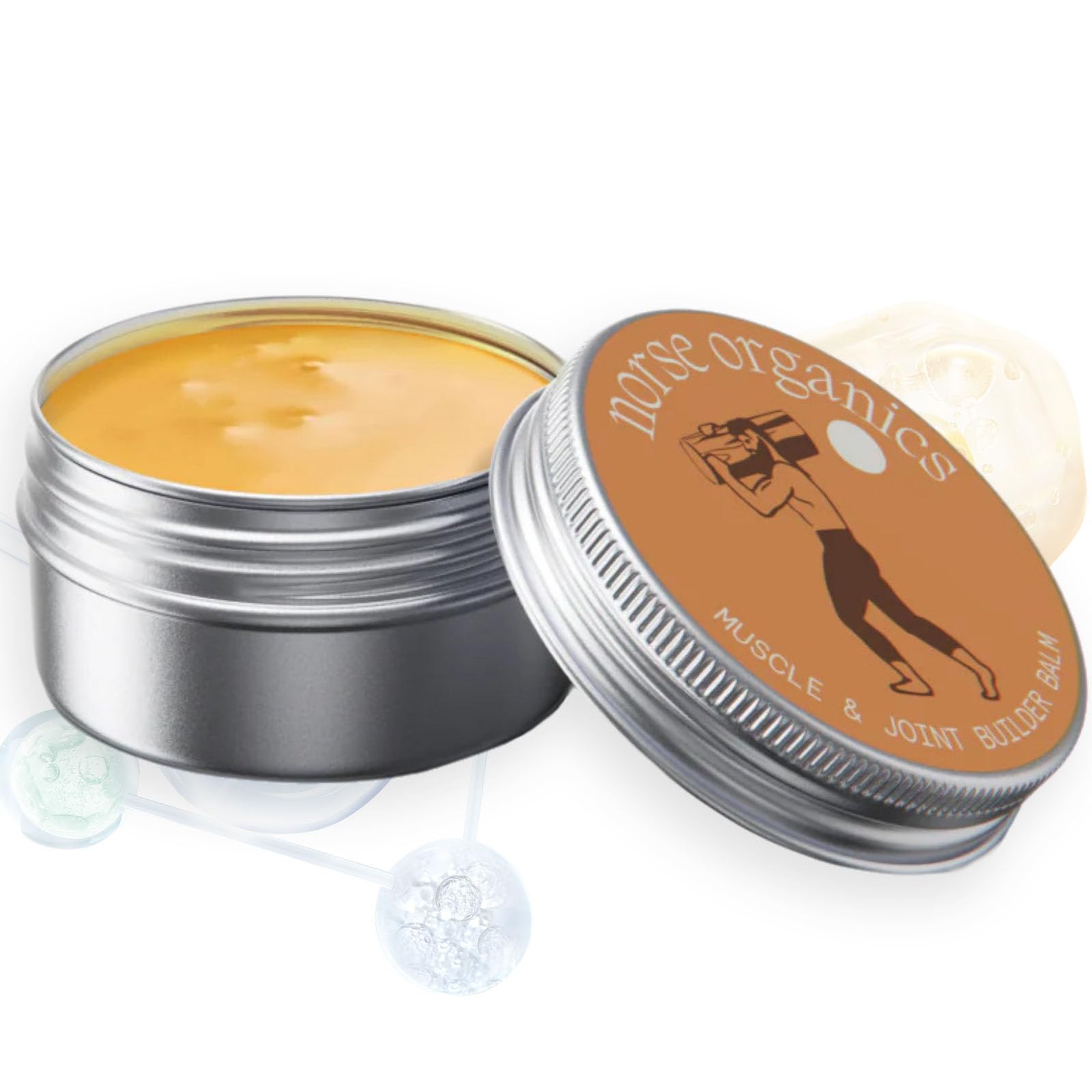 Norse Organics Muscle and Joint Balm, Non-Greasy, Can Be Used for Whole Body, Back, Neck, Shoulder, Hands, Feet (1pc)