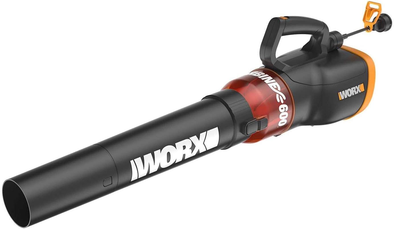 WORX WG520 12 Amp Turbine 600 Electric Leaf Blower