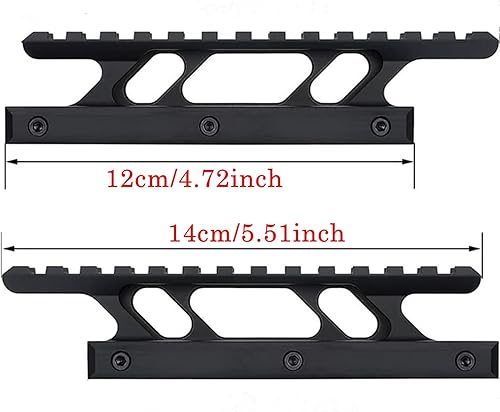 Miniatura 2 de Picatinny Riser Mount 1 pulgada táctico de alto perfil montaje base elevador Weaver Picatinny Rail hacia adelante extendiendo alcance y óptica