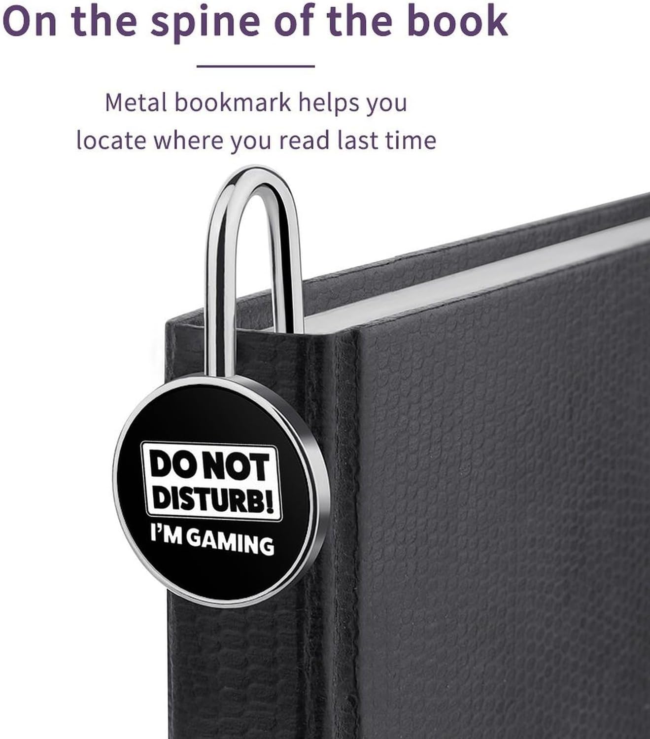Do Not Disturb I'm Gaming Bookmark Metal Book Mark Page Reading Accessories for Books Lovers Gifts image 4
