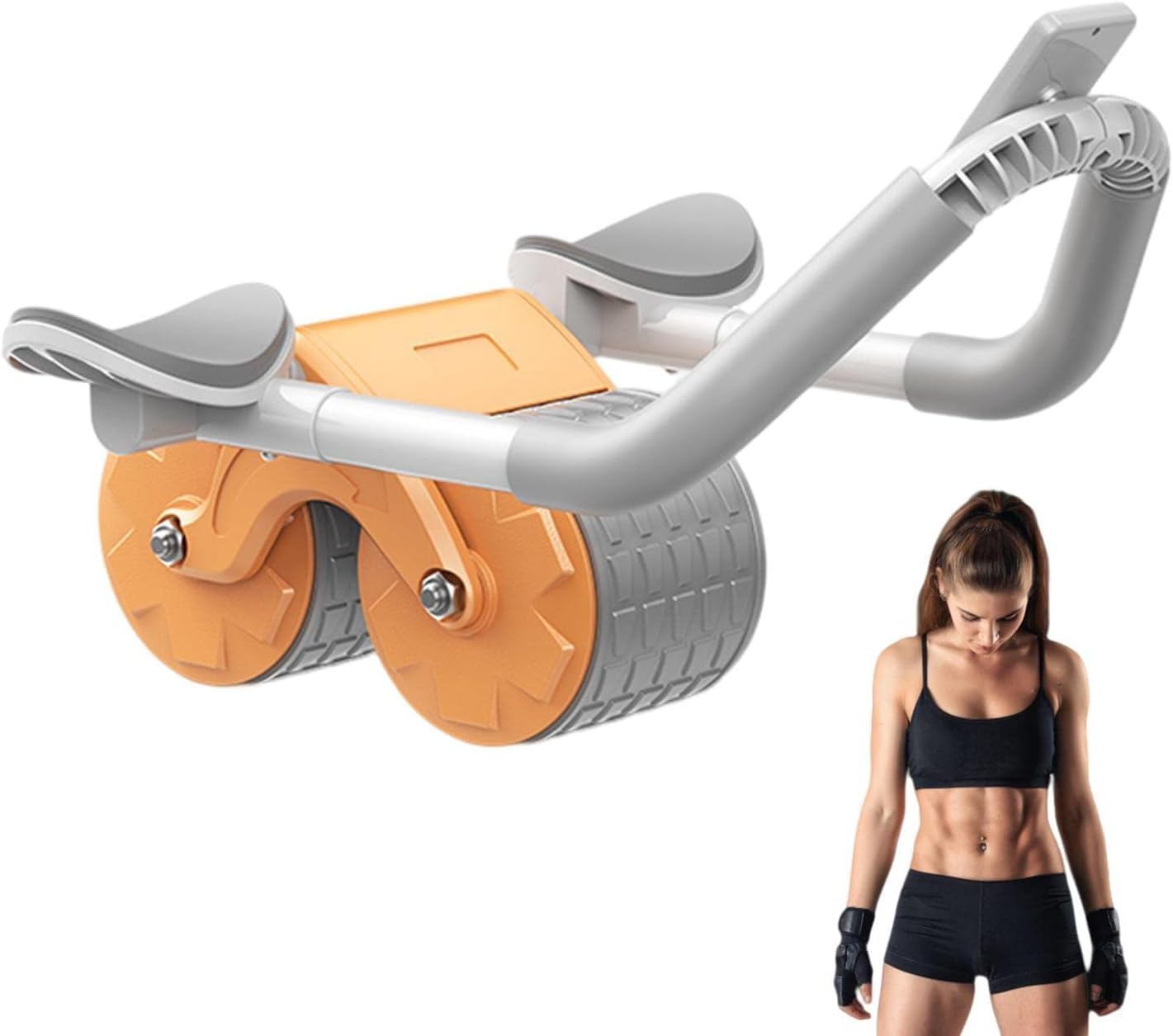Core Workout Roller, Abs Workout Equipment Automatic Rebound Wheel, Home Gym Wheels Roller Abdominal Exercises for Luteti Abdominal Muscles (B0CM6JJBX4) Amazon Price History, Amazon Price Tracker